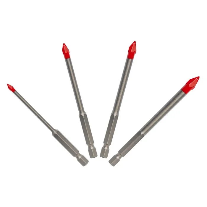 5-piece Carbide Tipped Drill Bit Set For Glass, Tile & Stone