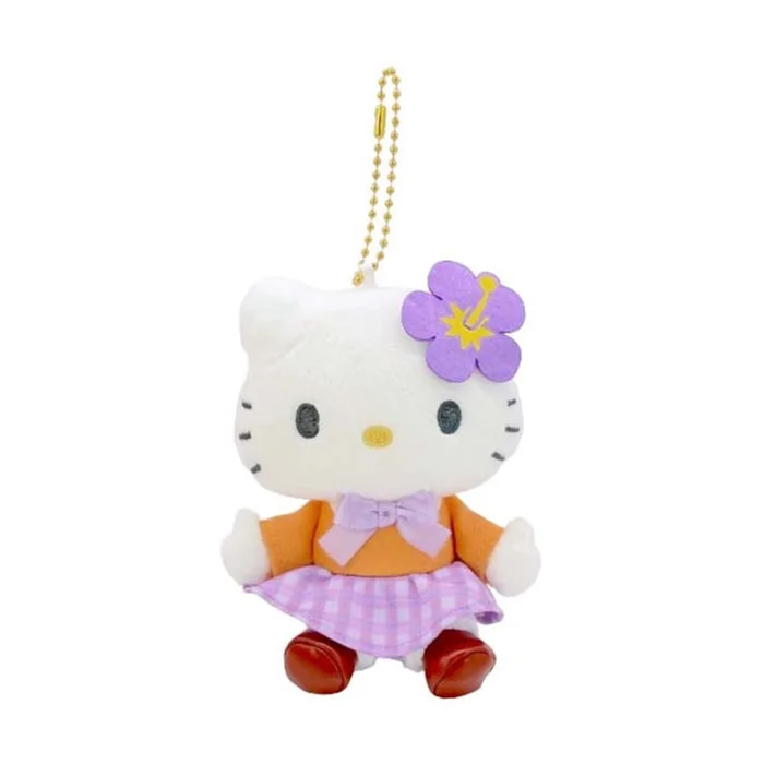 50th Anniversary Series Hello Kitty Doll Pendant【Purple Checkered Uniform Skirt】