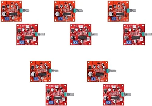5Pieces PT2399 Microphone Reverb Plate Reverberation Board No Preamplifier for DC 6V-15V, Orange