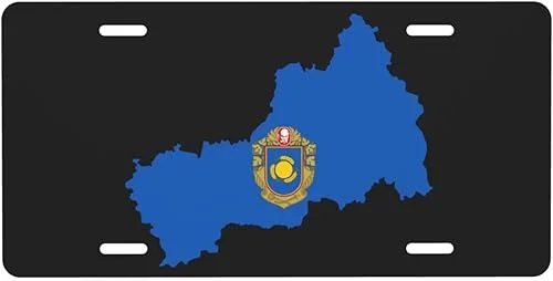 6×12 Inch Flag Map of Cherkasy Oblast License Plate Aluminium Car Front License Plate Novelty Metal Vanity Tag Car Front Tag Automotive Accessories