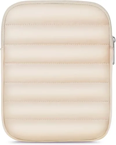 6-7 Inch Puffy Sleeve Case for 7′ Kindle Paperwhite 12th Gen/Kindle Colorsoft 2024, 6.8′ Kindle Paperwhite 11th Gen, 6′ Kindle 11th Gen 2024/2022, Oasis, Protective Pouch Bag, Beige