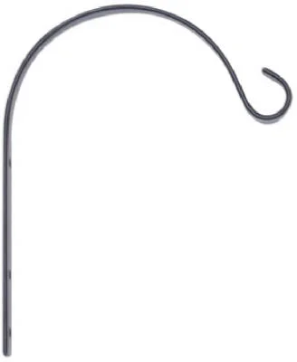 6-inch Black Curved Hanging Plant Bracket By Panacea Products