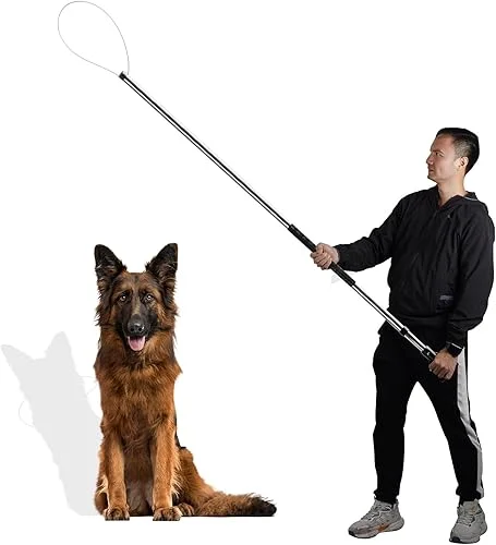 60′-92′ Animal Catch Pole Wildlife Control Tool Noose Holder Net Kit for Dogs Feral Cat Raccoons Hog Pig Fox Coyote Bulldog Wolf Goat Lizards Boar Bichon Calf Piglet Gator