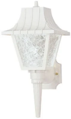 60-watt White Wall Lantern
