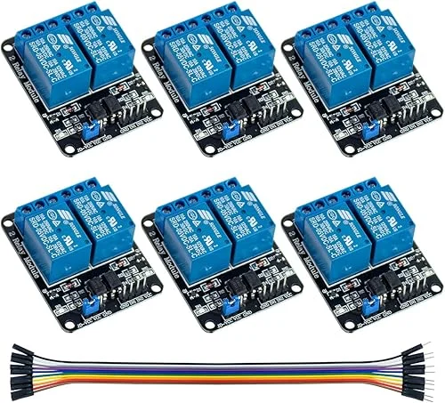 6Pack 2 Channel DC 5V Relay Module with Optocoupler Relay Board for Arduino Raspberry Pi MEGA2560