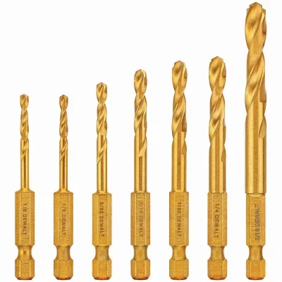 7-pc. Titanium Impact Ready Drill Bit Set