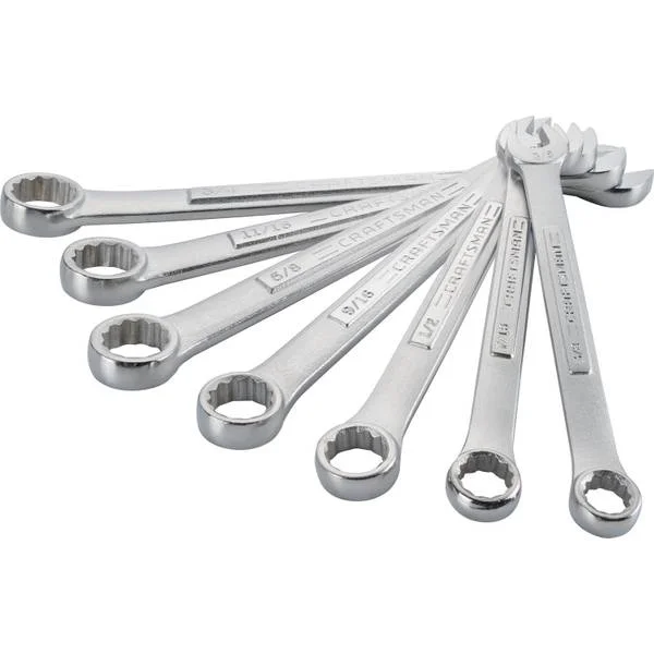 7 Piece SAE Combo Wrench Set