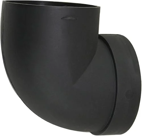 75mm/3inch Diesel Air Heater Duct Connector,Ducting Pipe Outlet Connector for Diesel Air Parking Caravan Heaters,High Temperature Resistance,L Shape Elbow,Black(75mm)