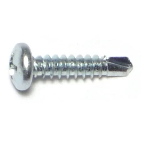 #8-18 X 3/4 Zinc Plated Steel Phillips Pan Head Self-drilling Screws – 100 Count