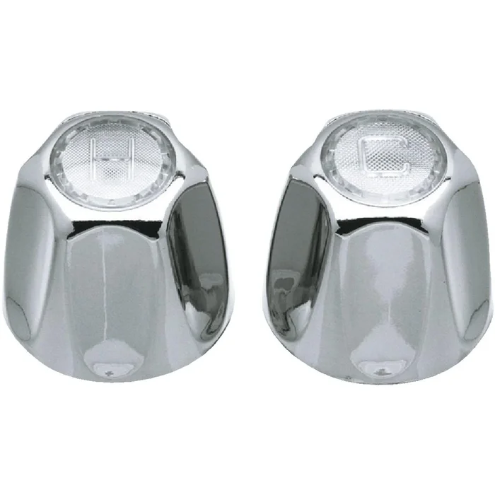 80456 Faucet Handle, Zinc, Chrome Plated, For: Price Pfister Verve Two Handle Kitchen And Lavatory Faucets