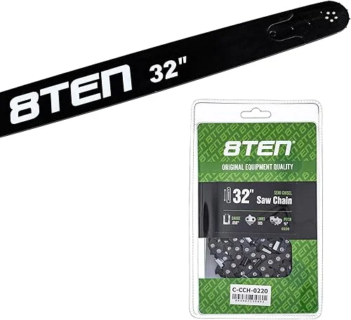 8TEN 32′ Chainsaw Guide Bar & Chain .050 3/8 105DL for Stihl 066 044 064 046 038 041 33RS3105E 5018425-05