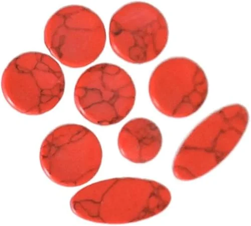 9 Pcs Red Alto Tenor Sax Instrument Keys Plastic Inlaid Parts Saxophone Keys Button