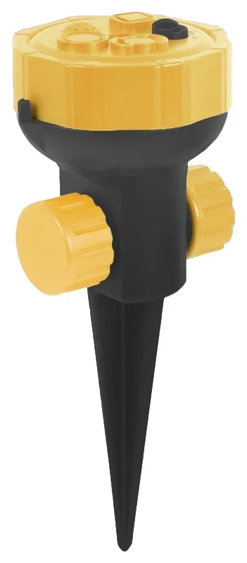 9403 Lawn Sprinkler With Spike – High-impact Plastic, 5 Spray Patterns