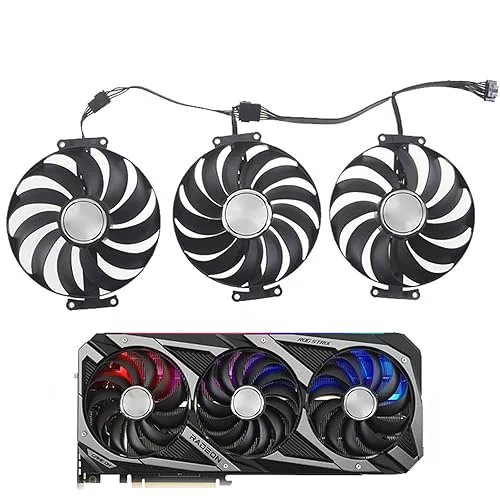 95mm T129215SU CF1010U12S DC12V Graphics Card Fan for ASUS ROG Strix RTX 3060 3070 3080 Ti 3090 Gaming RX 6700
