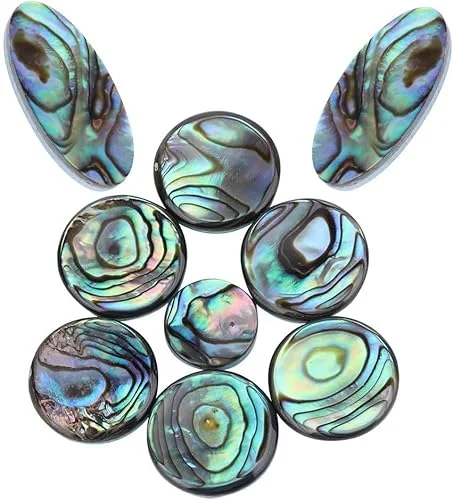 9pcs Sax Abalone Shell Key Buttons Saxophone Key Button for soprano, alto and tenor saxophones