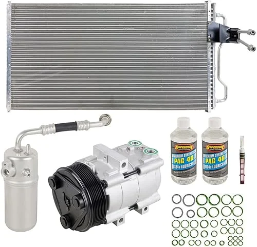 A/C Kit w/AC Compressor Condenser & Drier For Ford F150 F-150 V8 1999 2000 2001 2002 2003 – BuyAutoParts 60-82460CK New