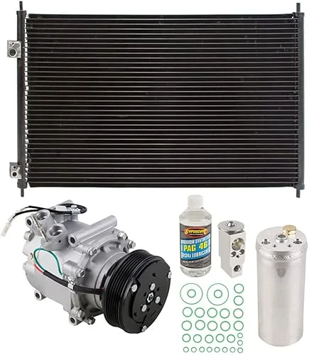 A/C Kit w/AC Compressor Condenser & Drier For Honda Civic 1.7L 2003 2004 2005 – BuyAutoParts 60-89495CK New