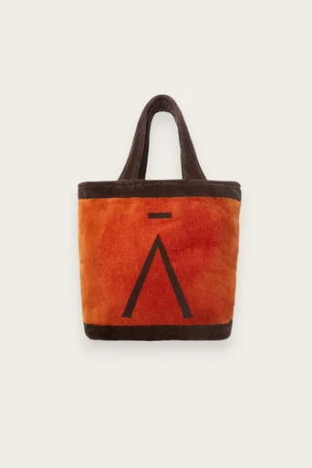 A Logo Beach Bag – Orange