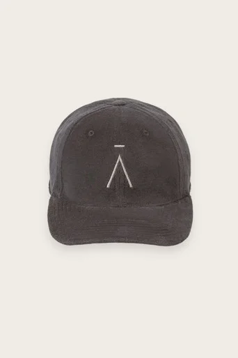 A Logo Towelling Cap – Dark Grey