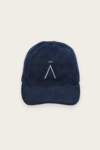 A Logo Towelling Cap – Navy