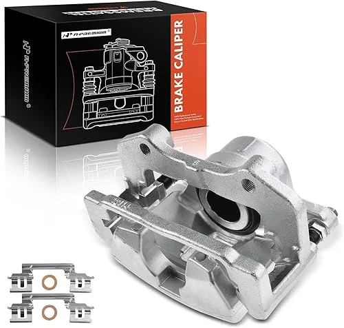 A-Premium Disc Brake Caliper Assembly with Bracket Compatible with Select Chrysler and Dodge Models – 300/Challenger/Charger 2012-2020 – Front Right Passenger Side