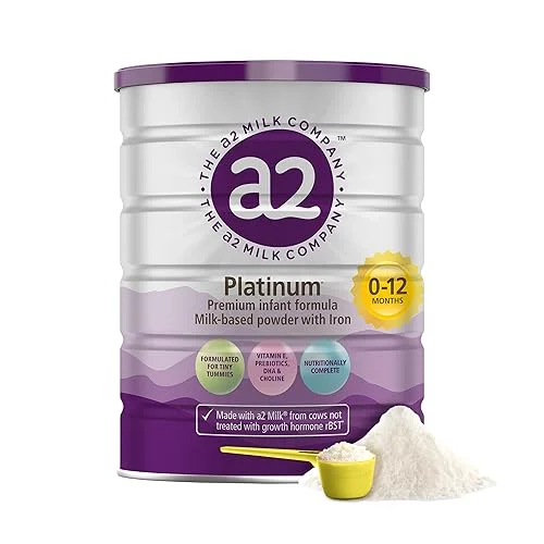 a2 Platinum® Premium Infant Formula for Babies ages 0-12 Months, Milk-Based Powder with Iron. Nutritionally Complete, made with pure and natural a2 Milk® – 14.1 – oz Can