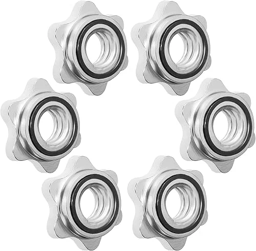 A2ZCARE Standard Barbells Spin Lock Collars Dumbbell – Spin-Lock Collar Screw – Hex Nut Cap 25MM for Weight Training Fitness Exercise