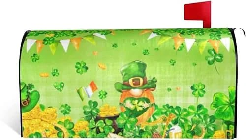 ADIKJXQH Spring Summer Flowers Magnetic Mailbox Covers Standard 18 X 21 Inch Red Birds Floral Mailbox Cover Waterproof Post Wraps Spring Mailbox Cover for Garden Yard Home Decoration