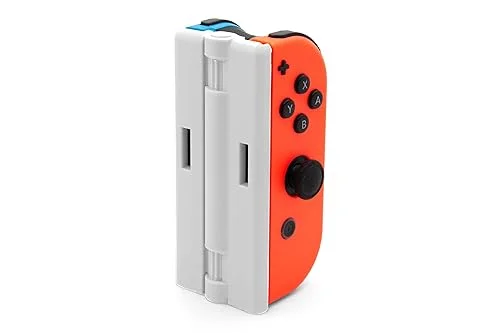 Advanced One-Handed Joy-Con Grip – Ambidextrous – Sync Light Indicator – 5-in-1 Grip for Any Hand, Ergonomic and Eco-Friendly (White)