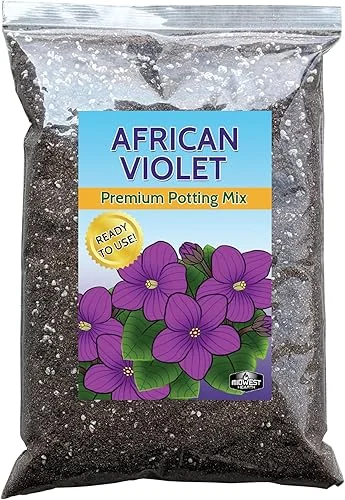 African Violet Natural Potting Soil Mix (Made in USA) (4 Dry Quarts)