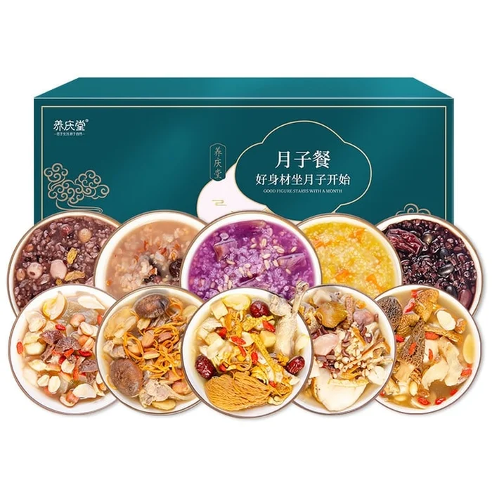 After caesarean section nutritious meal 30 days soup porridge combination set (necessary for the mother of the baby)