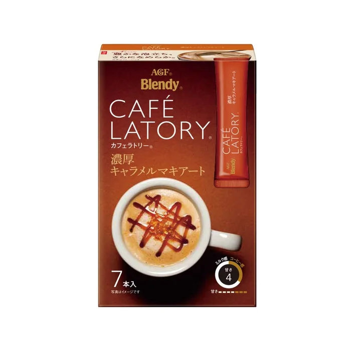 AGF Cafe Latory Instant Rich Caramel Macchiato 7pcs