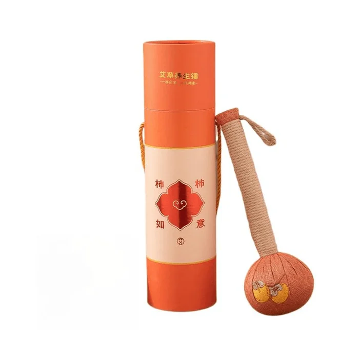Ai Cao Health Massage Hammer Persimmon Ruyi Hammer Ai Cao Hammer 31CM*1 Piece Set