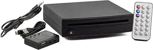 (AIE)-USB-CD-DLX – Car CD Player – “Deluxe” USB Kit w/Remote – Works with “Any” Vehicle (Kit Includes 2 Connection Types)