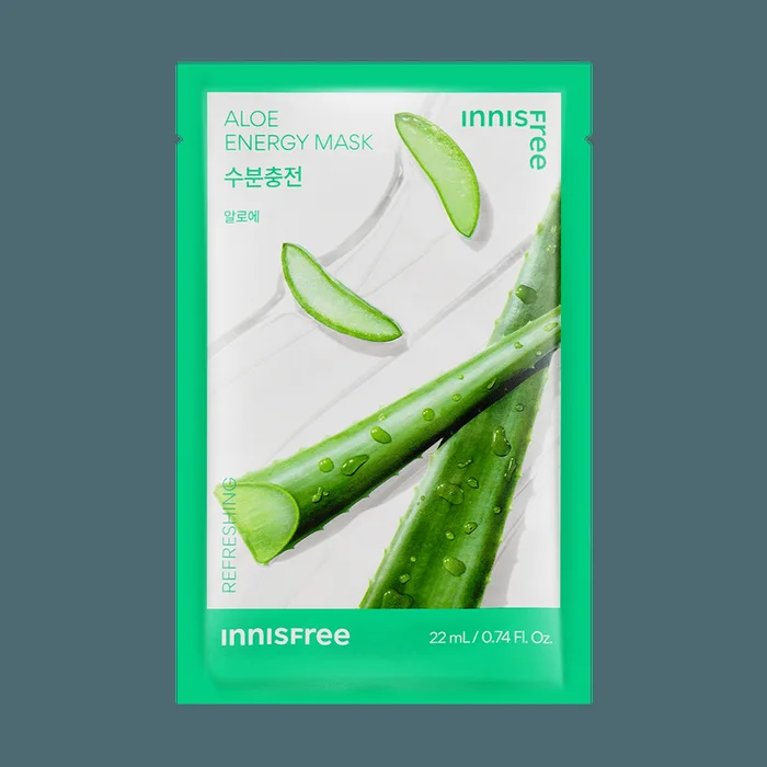 Aloe Vera Fresh Energy Face Mask, Daily hydrating face mask 1 pieces
