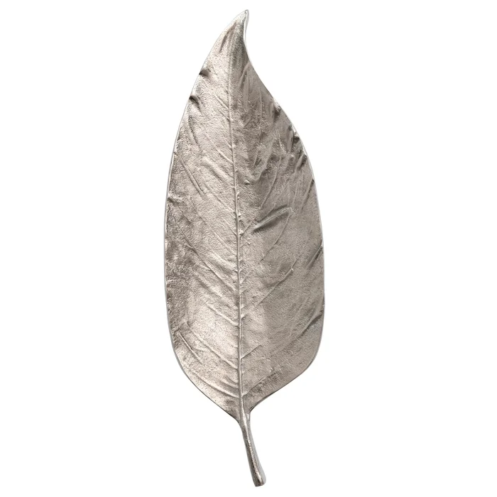 Aluminum Leaf Shaped Tray – 24.0″L x 8.3″W x 1.2″H