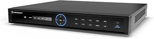 Amcrest 4K 8-Channel AI NVR (8-Port PoE) Smart NVR, Facial Recognition, Facial Detection & Vehicle Detection – Supports 8 x 4K IP Cameras, Supports up to 2 x 16TB HDD (Not Included) NV4208E-EI