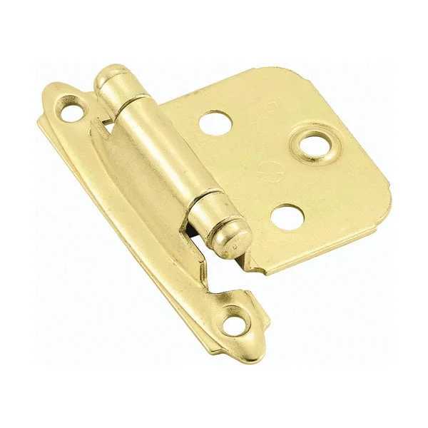 Amerock BP34293/BPR34293 Cabinet Hinge, Polished Brass, 2-3/4 in L x 1-3/4 in W