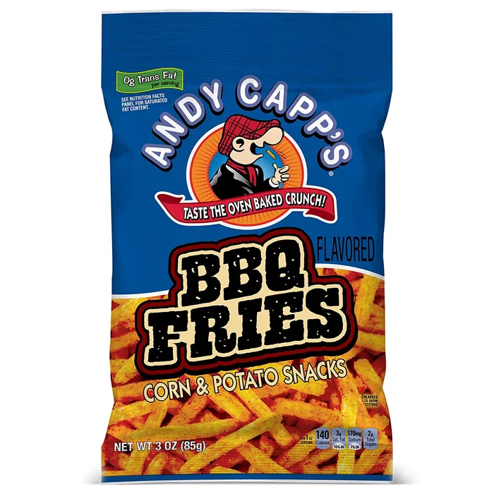 Andy Capp’s BBQ Flavored Fries, 3 oz, 12 Pack