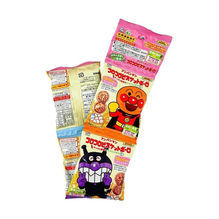 Anpanman Small Biscuits, Quad Pack, 0.32 oz * 4 bags
