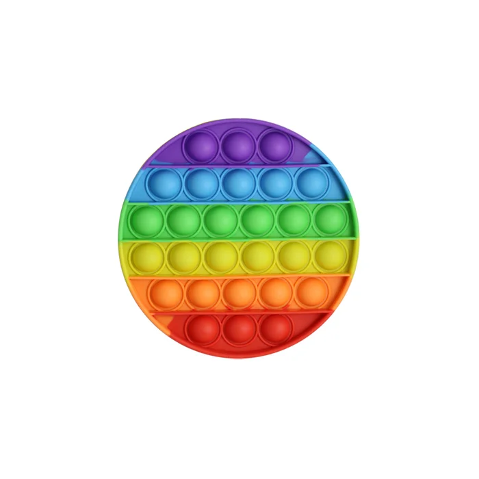 Anti-Stress Rainbow Bubble Pop-It Fidget Toy (1- to 5-Pack)