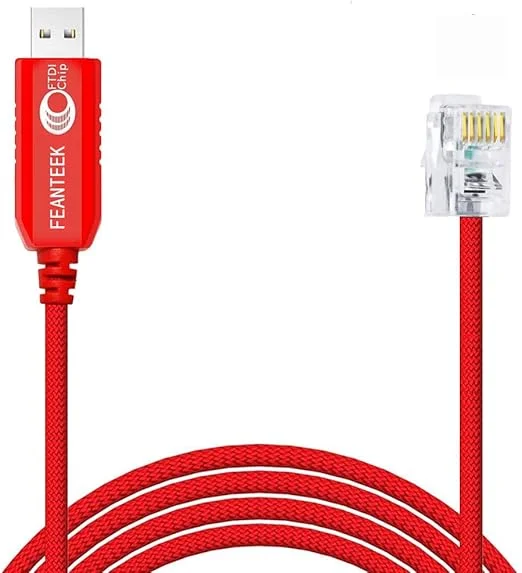 APC Serial Cable 940-0144b USB to RJ12 Console Cable for APC Meter and Switch PDU AP78xx,AP79xx,AP86xx,AP88xx,AP89xx (1.8 Meters)