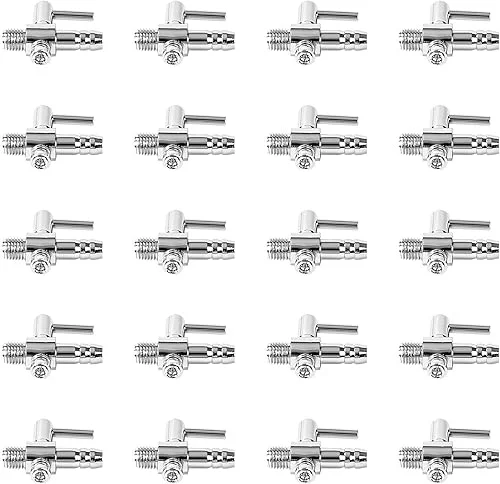 AQUANEAT Aquarium 1 Way Thread Valves, Air Flow Control Valves, Manifolds Distributor for Pumps Fish Room Air Systems,20pcs