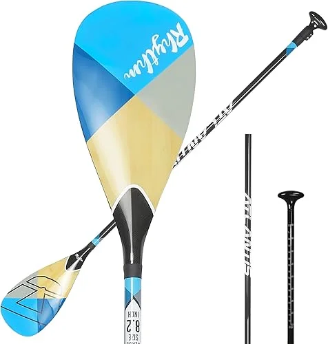 AQUBONA SUP Paddle- 100% Carbon Fiber Adjustable Stand Up Paddle Board Paddle, Portable Durable Floating Paddle Board
