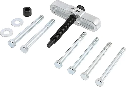 ARES 12024-11-Piece Steering Wheel Puller Set – Use on Vehicles with 4-Inch Hubs – Tempered Drop Forged Steel Construction