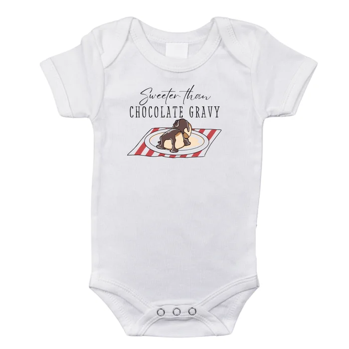 Arkansas Chocolate Gravy Baby Onesie by Little Hometown