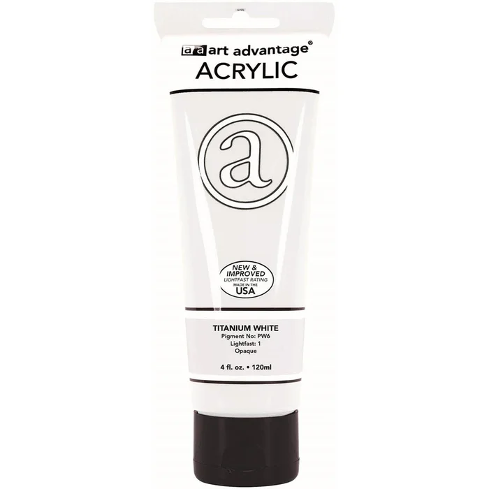 Art Advantage Acrylic Paint 4oz Titanium White