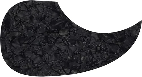 ARTIBETTER Guitar Pickguard Anti-Scratch Guard Plate Self-Adhesive Pick Guard Sticker for 40/41 Inch Acoustic Guitar Parts Black