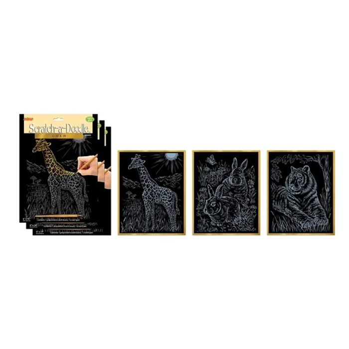 ArtLover® Scratch-a-Doodle Art Kits (Set of 3)