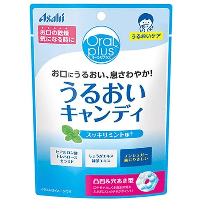 Asahi Group Foods Oral Plus Moisturizing Candy Refreshing Mint Flavor 57g